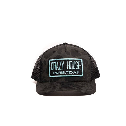 Crazy House Unisex Black Camo Snapback with Patch - Crazy House Western Wear