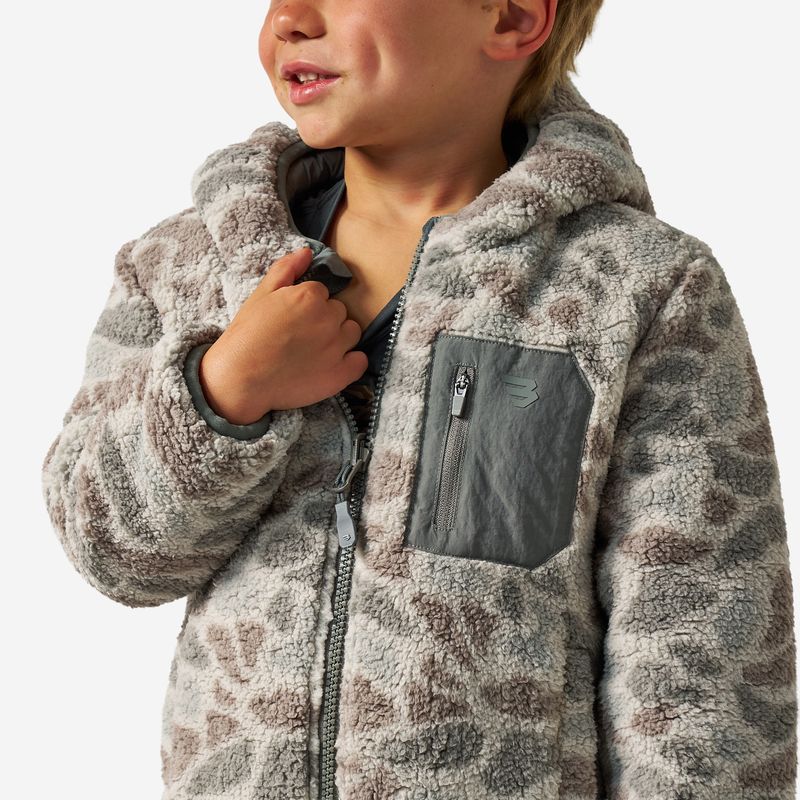 Burlebo Boy's Classic Deer Camo Mountain Fleece Hoodie Jacket Y-MFHJ-CDC