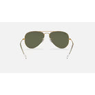 Ray-Ban Gold and Green Aviator Classic Sunglasses RB3025-001/58