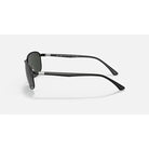 Ray-Ban Matte Black with Dark Gray Chromance Sunglasses RB3671CH-186