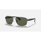 Ray-Ban Polished Gunmetal Frame Sunglasses RB3663-004/58