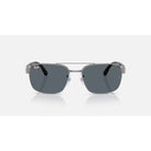 Ray-Ban Polished Gunmetal with Blue Polarized Lenses Sunglasses RB3701-004