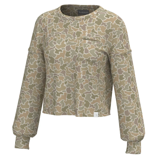 Local Girl Women's Forest Camo Desert Revive Crew L5130010-FCD