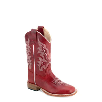 Children's Old West Red Western Boot BSC1995