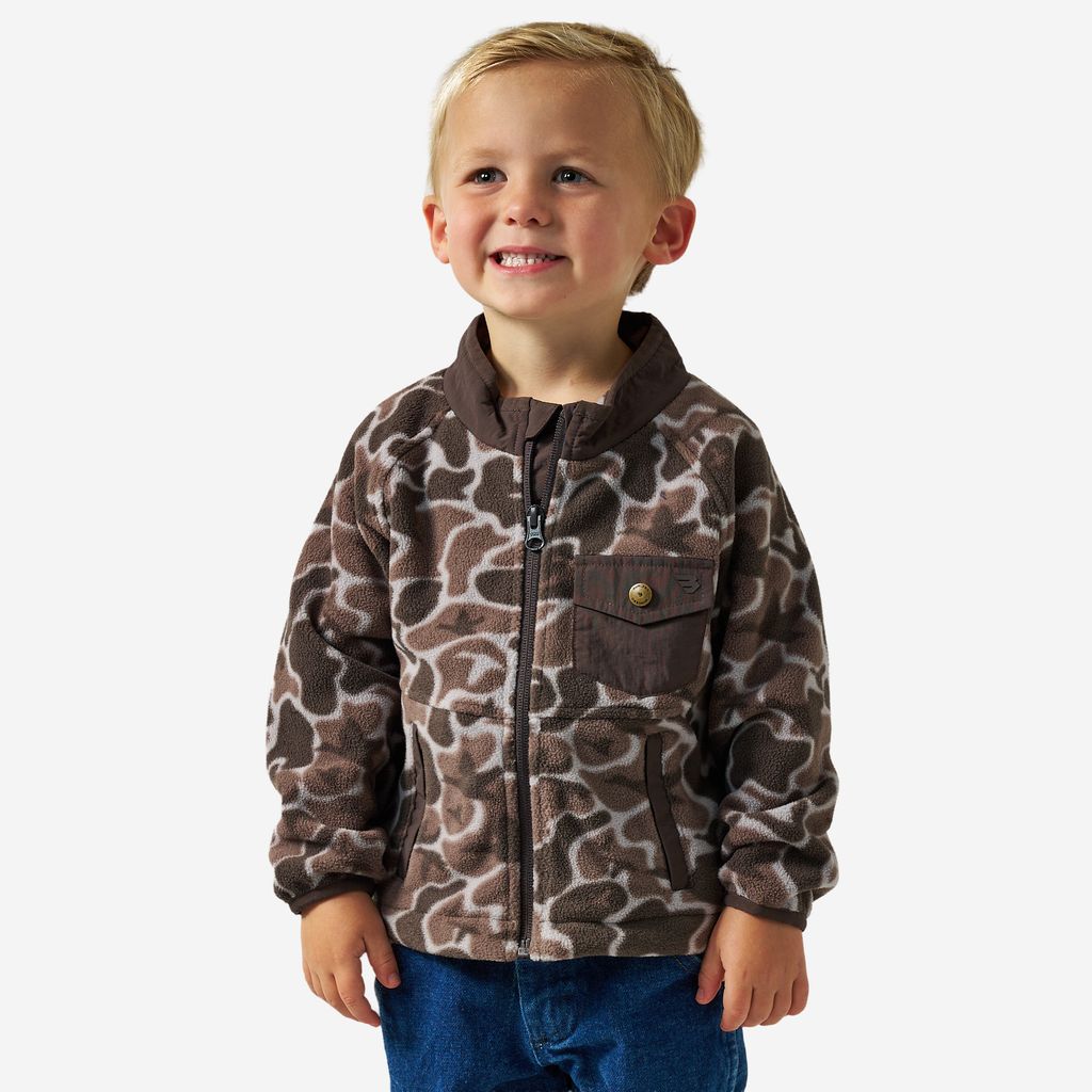 Burlebo Boy's Mallard Mayhem Camo Microfleece Y-MICFZJ-MMAYC-B
