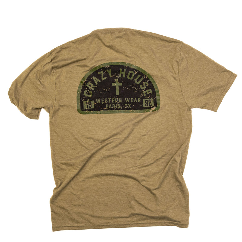 Crazy House Specialty T-shirt With Cross - Crazy House Western Wear