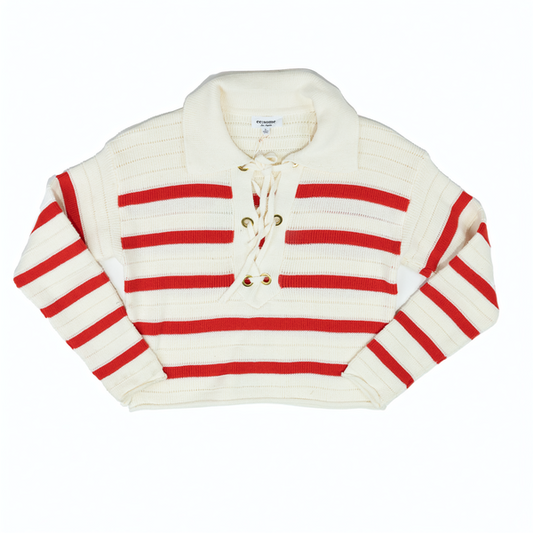 Women's ee:some Red and White Striped Sweater SK14490 - Crazy House Western Wear