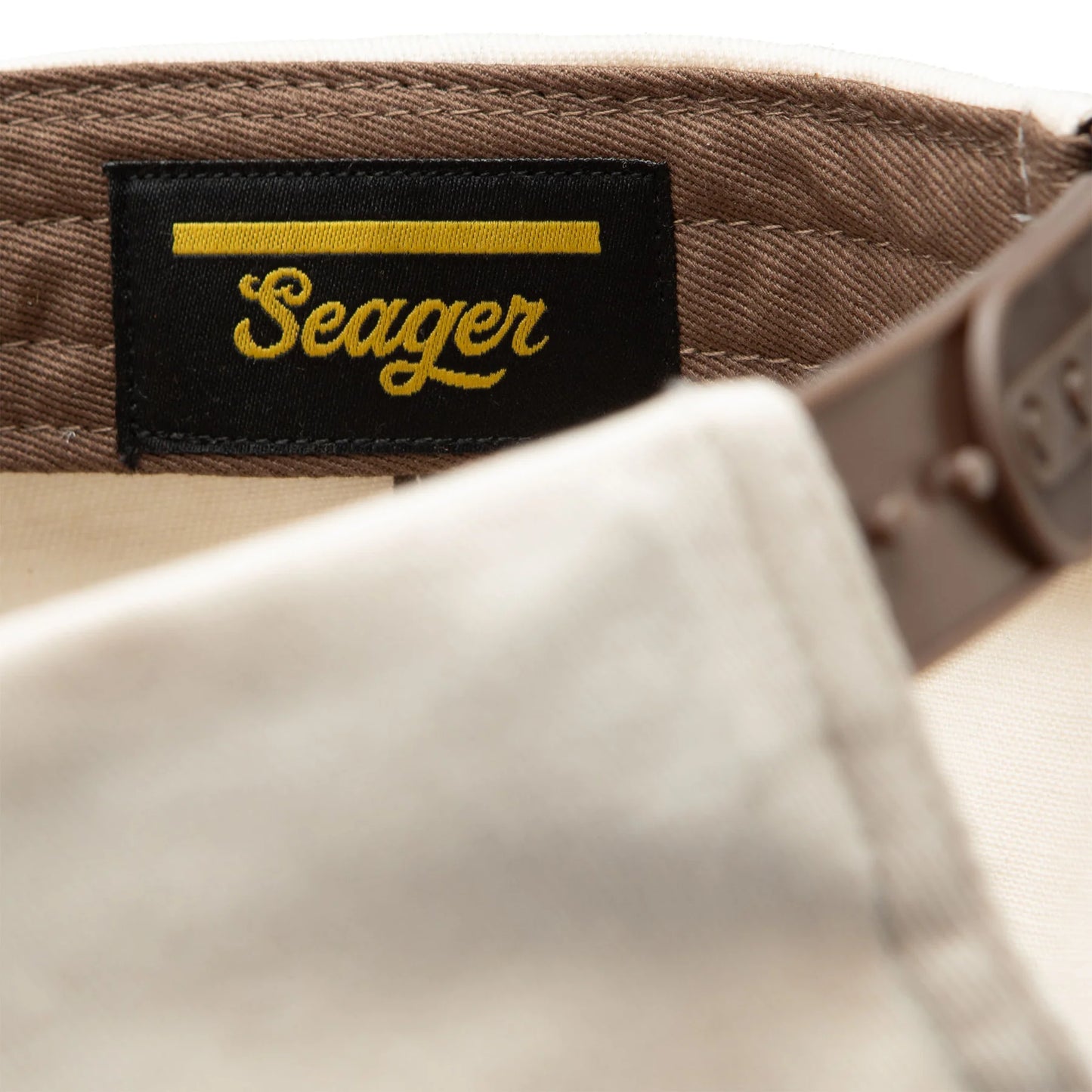 Men's Seager Branded Snapback MHS23BRANDBRWN