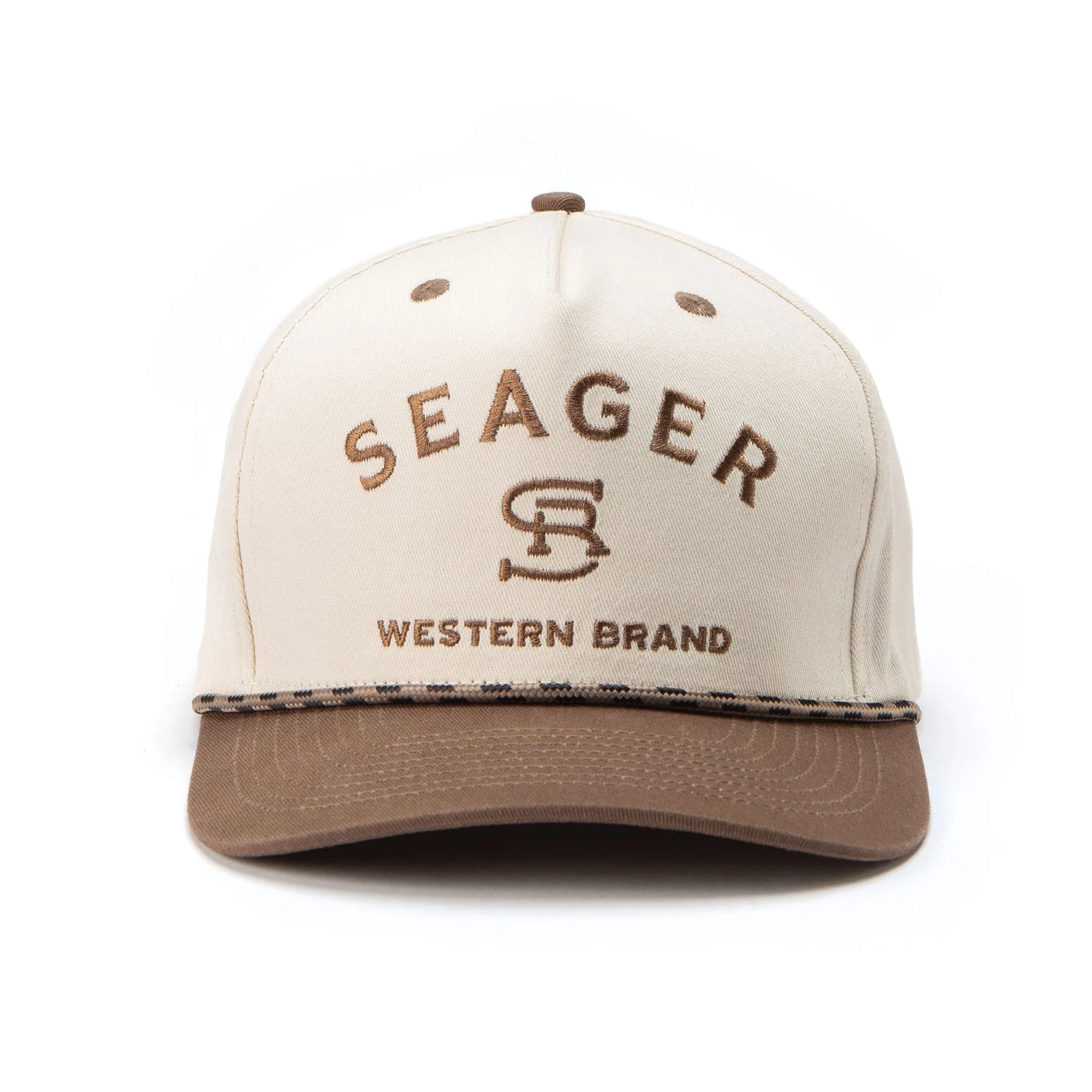 Men's Seager Branded Snapback MHS23BRANDBRWN