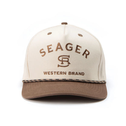 Men's Seager Branded Snapback MHS23BRANDBRWN