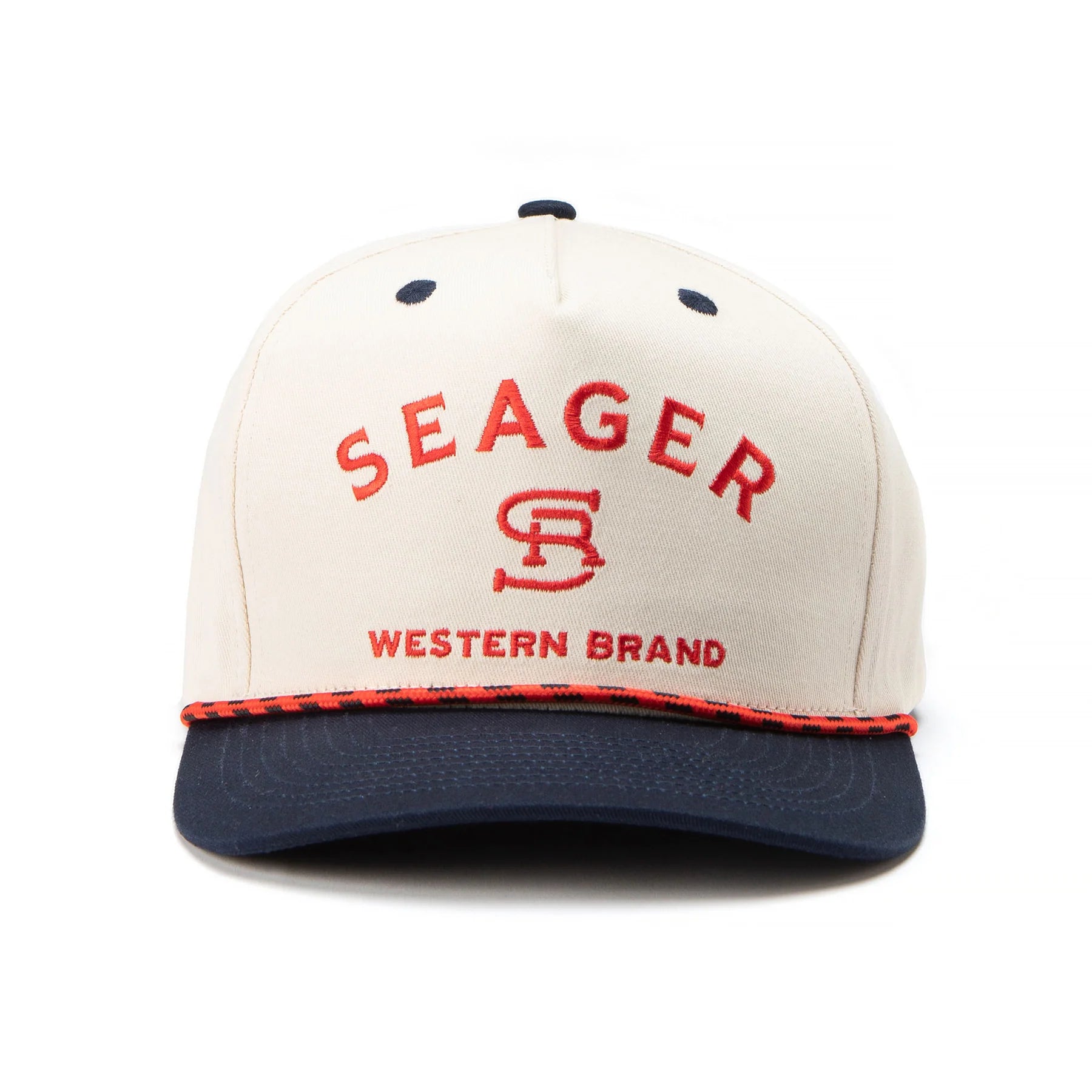 Men's Seager Branded Snapback MHS23BRANDNVY - Crazy House Western Wear
