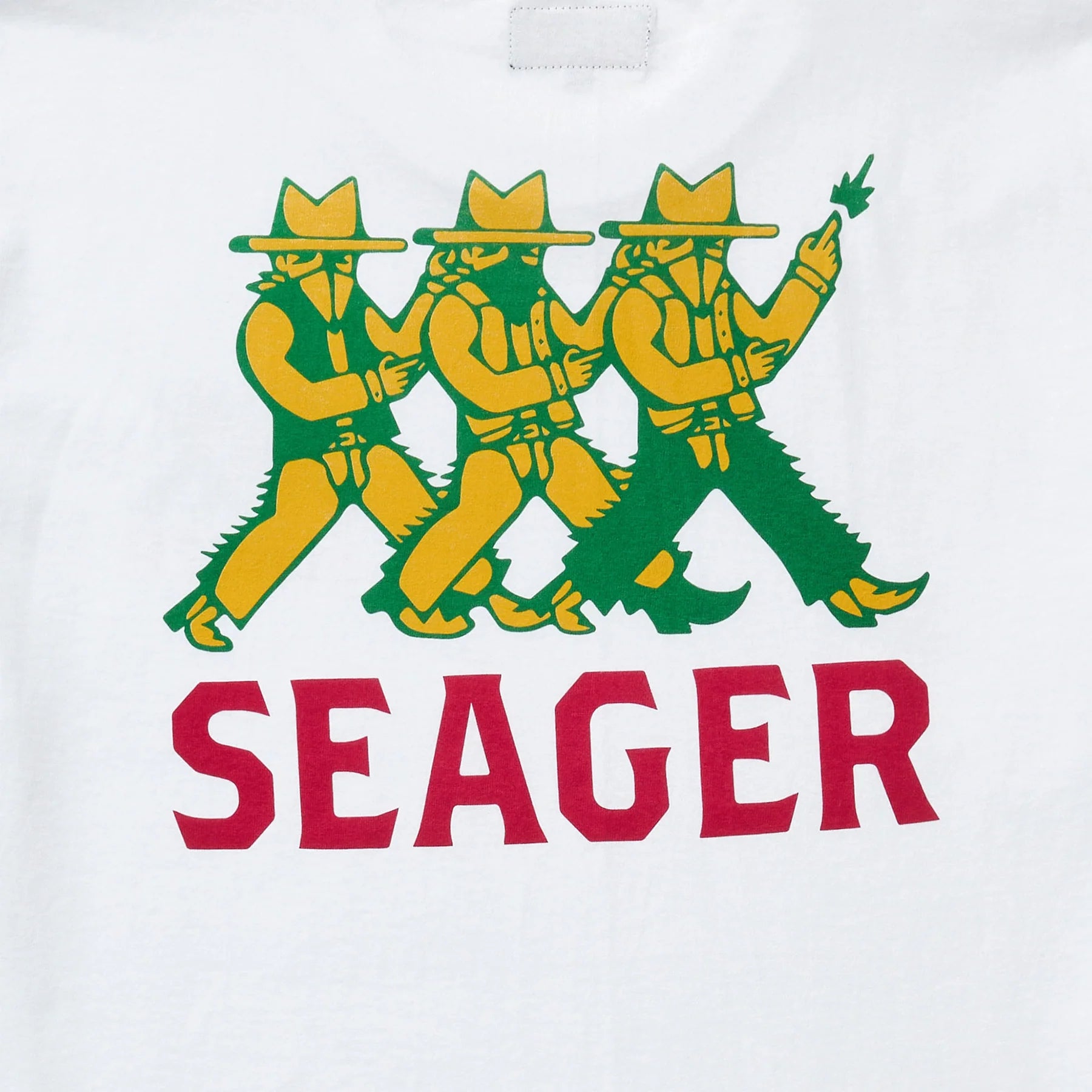 Men's Seager Finger Guns Tee MTSP25FGUNSWHT - Crazy House Western Wear