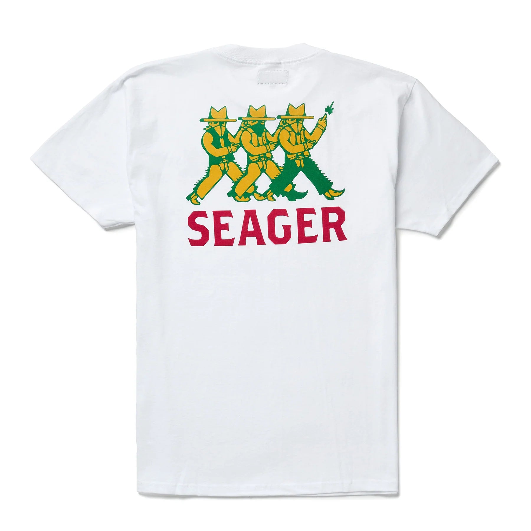 Men's Seager Finger Guns Tee MTSP25FGUNSWHT - Crazy House Western Wear