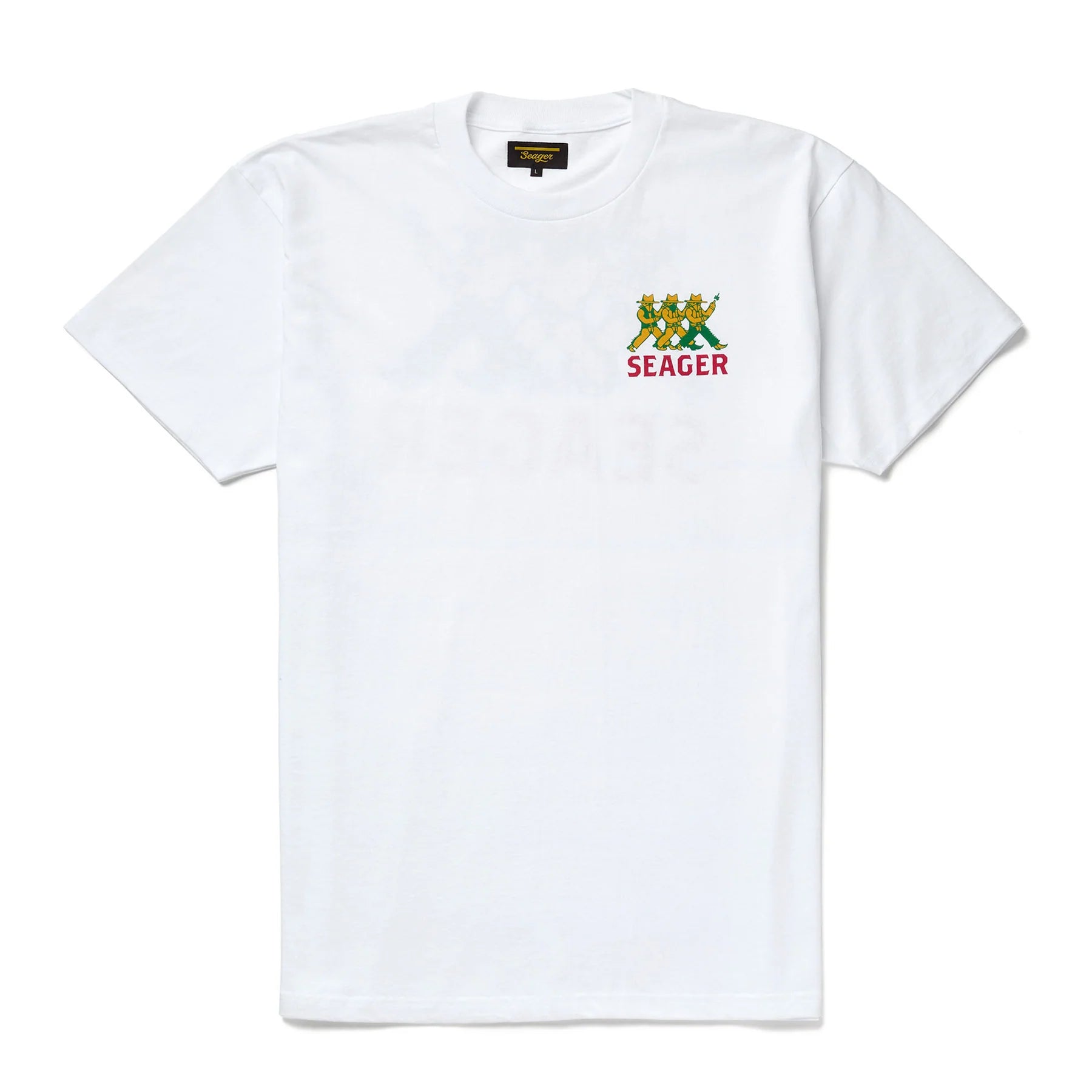 Men's Seager Finger Guns Tee MTSP25FGUNSWHT - Crazy House Western Wear