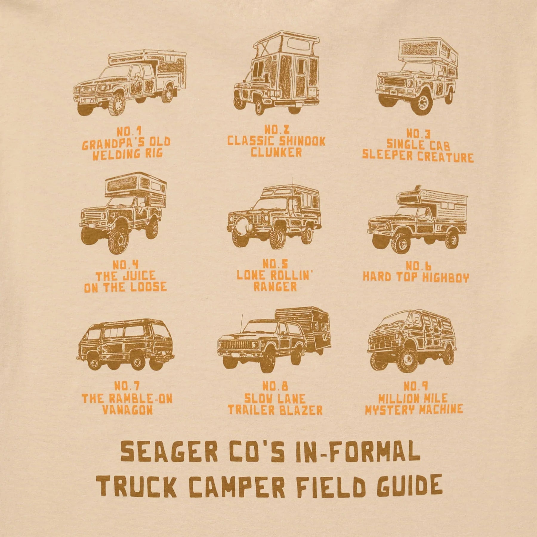 Men's Seager Informal Truck Guide Tee MTSP25TGUIDECRM - Crazy House Western Wear