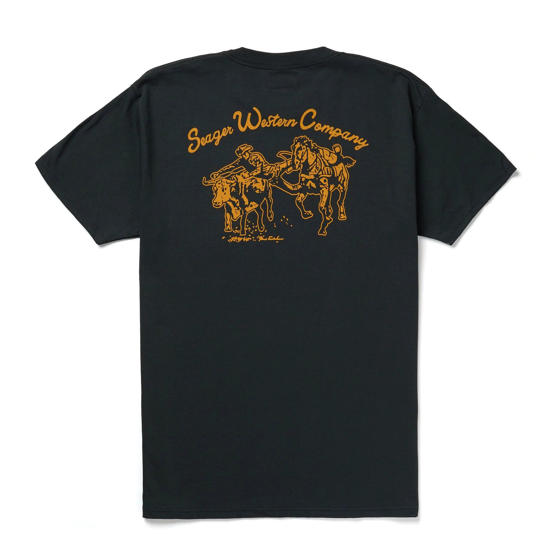 Men's Seager Los Rios Tee MTSP25LOSRIBLK - Crazy House Western Wear