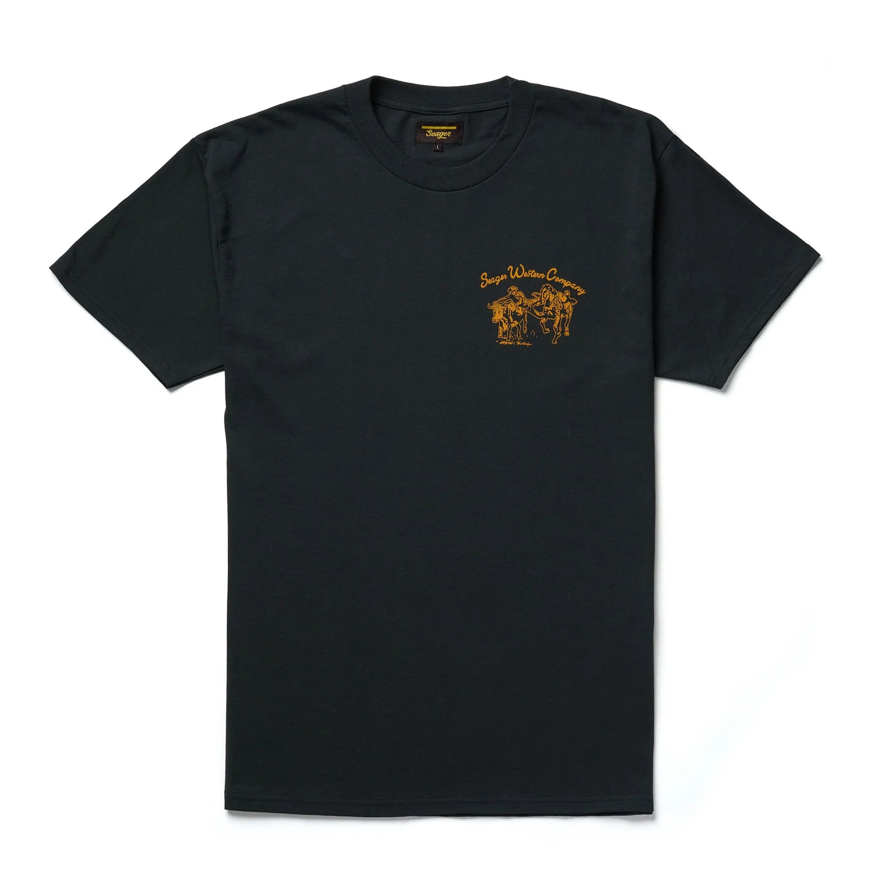 Men's Seager Los Rios Tee MTSP25LOSRIBLK - Crazy House Western Wear