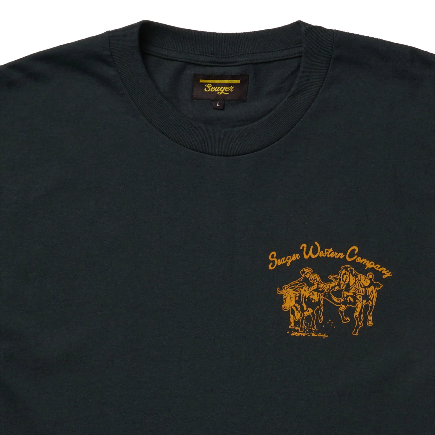 Men's Seager Los Rios Tee MTSP25LOSRIBLK - Crazy House Western Wear