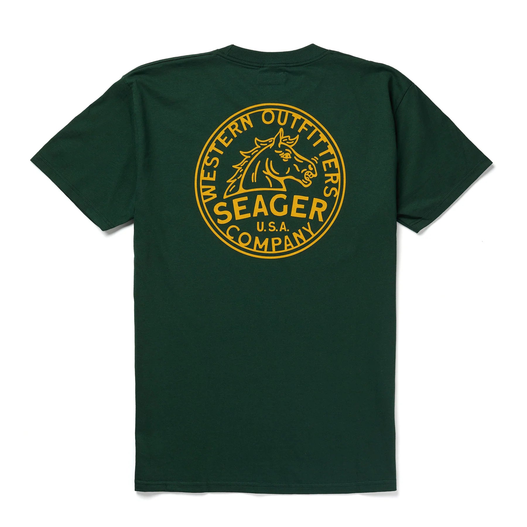 Men's Seager Stang Tee MTSP25STANGGRN - Crazy House Western Wear