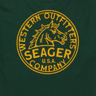 Men's Seager Stang Tee MTSP25STANGGRN - Crazy House Western Wear
