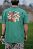 Local Boy Men's Light Green Shells T-shirt L1000842-LTG