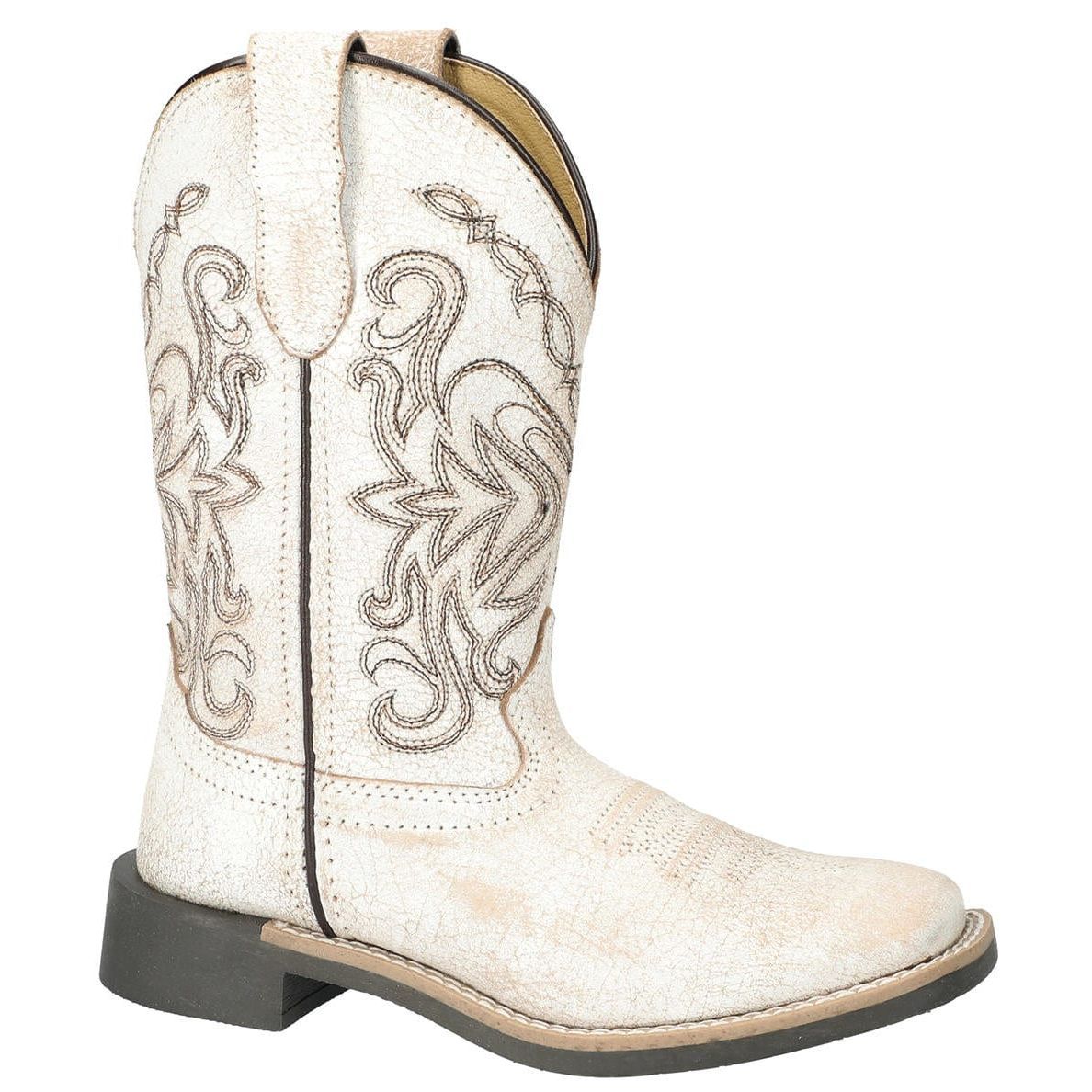 Girl's Youth Georgia White Antique Leather Boots 3318Y