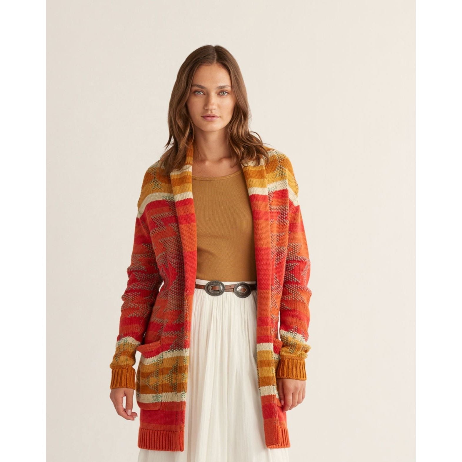 Pendleton Monterey Belted Cardigan - Crazy House Western Wear