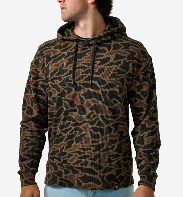 Burlebo Men's Bendita Camo Thermal Hoodie TH-BITAC
