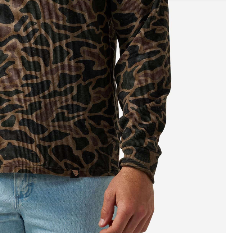 Burlebo Men's Bendita Camo Thermal Hoodie TH-BITAC