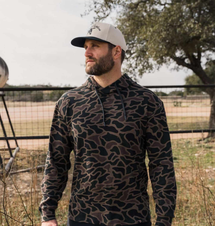 Burlebo Men's Bendita Camo Thermal Hoodie TH-BITAC