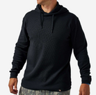 Burlebo Men's Black Thermal Hoodie TH-BLK
