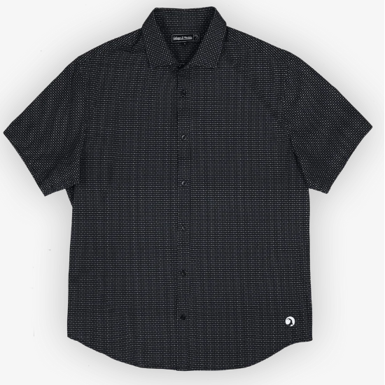Men's High Creek The Burk Black Short Sleeve Button Up 