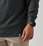 Burlebo Men's Gun Metal Gray Thermal Hoodie TH-GMG