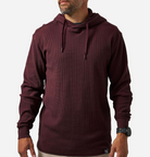 Burlebo Men's Maroon Thermal Hoodie TH-MAR