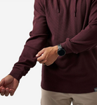 Burlebo Men's Maroon Thermal Hoodie TH-MAR