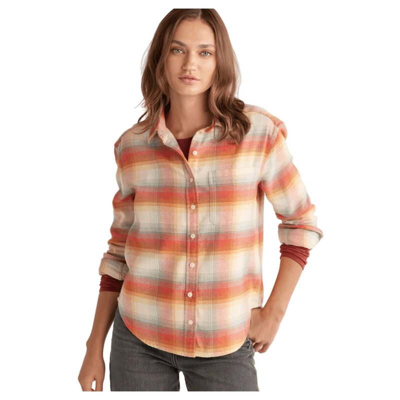 Women's Pendleton Plaid Boyfriend Double Brushed Flannel Shirt TM530-69906 - Crazy House Western Wear
