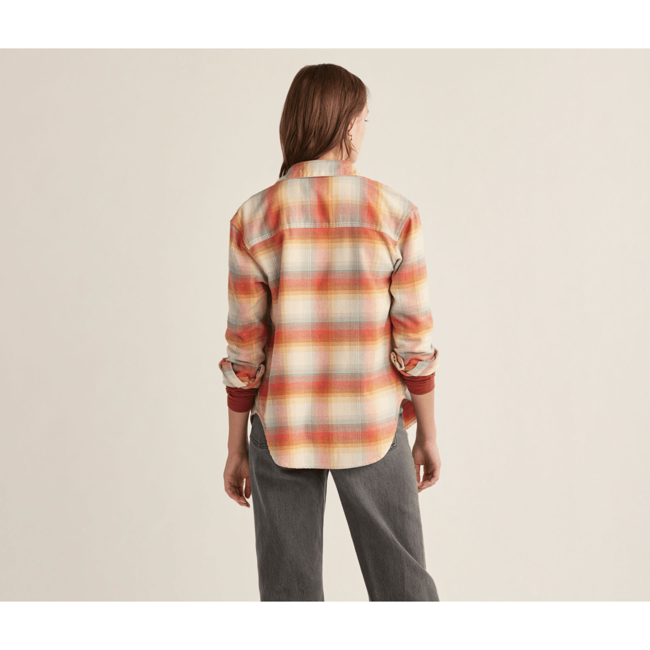 Women's Pendleton Plaid Boyfriend Double Brushed Flannel Shirt TM530-69906 - Crazy House Western Wear
