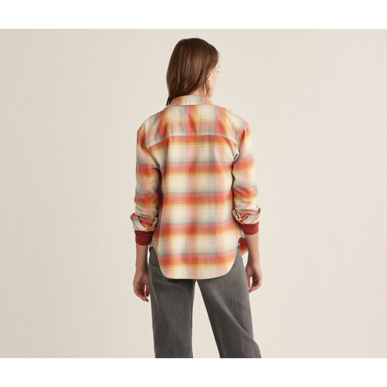 Pendleton Plaid Boyfriend Double Brushed Flannel Shirt - Crazy House Western Wear