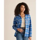 Women's Pendleton Plaid Boyfriend Double Brushed Flannel Shirt TM530-69905 - Crazy House Western Wear