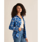 Women's Pendleton Plaid Boyfriend Double Brushed Flannel Shirt TM530-69905 - Crazy House Western Wear