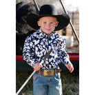 Toddler Cinch Hibiscus Print Button-Down Western Shirt MTW7062366 - Crazy House Western Wear