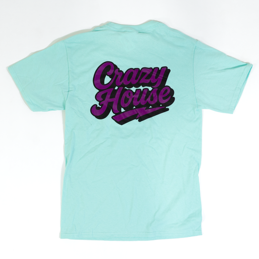 Crazy House Stacked Script T-Shirt