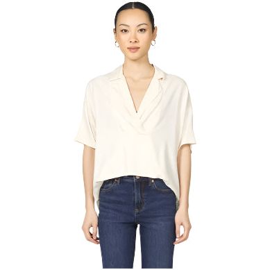 Women's Dear John Whitecap Grey "Belle" Blouse DSH1489T3WHY - Crazy House Western Wear