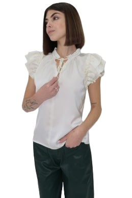 Women's Another Love Off White Nura Blouse VCWV5281OFW