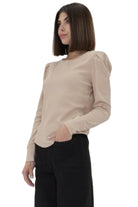 Women's Another Love Oatmeal Cookie Dara Long Sleeve Top VCKN1840OTC