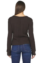 Women's Dear John Chocolate Torte Ania Long Sleeve Top DKN2140W1CTE