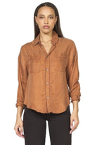 Women's Dear John Pumpkin Spice Adrianna with Ladder Trim Top DSH1423O3PKS