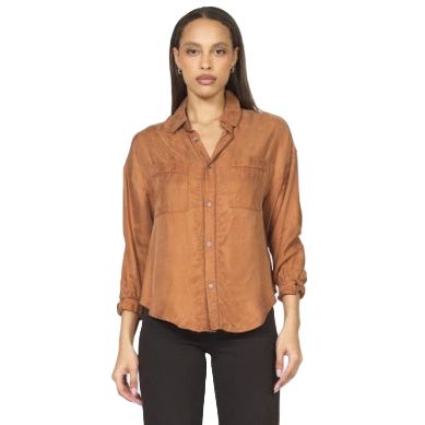 Women's Dear John Pumpkin Spice Adrianna with Ladder Trim Top DSH1423O3PKS