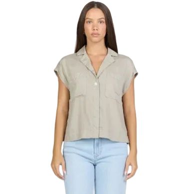 Women's Dear John Abbey Stone Cruz Short Sleeve Shirt DSH1461T2ABB