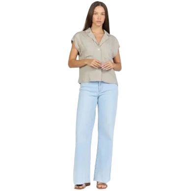 Women's Dear John Abbey Stone Cruz Short Sleeve Shirt DSH1461T2ABB